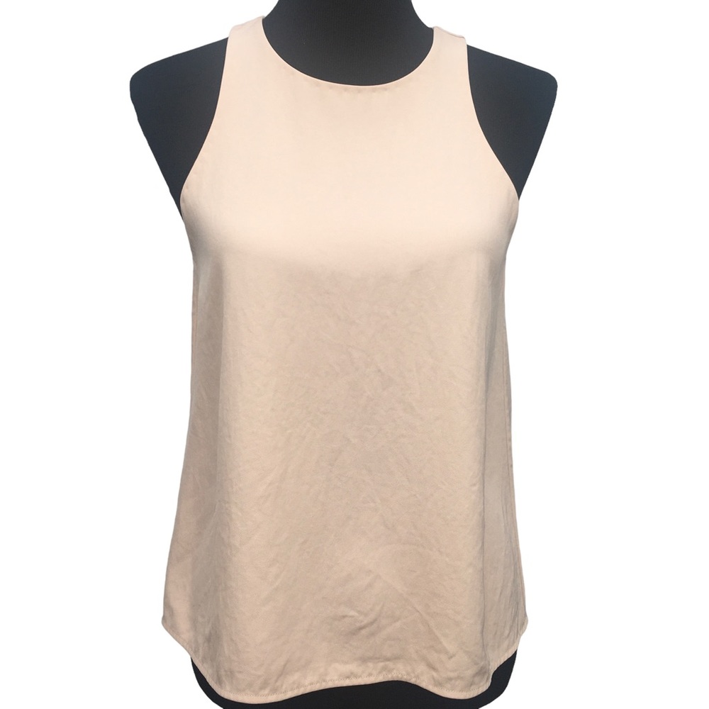 Everlane Pink Sleeveless Zip BackTop Misses size 2